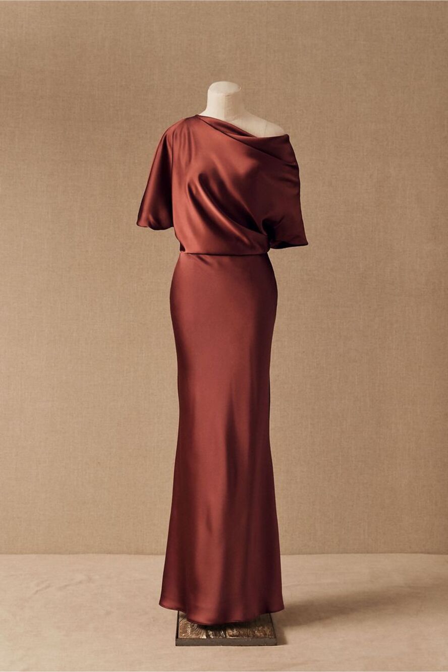 Amsale Pryce Dress in Cayenne Size 2